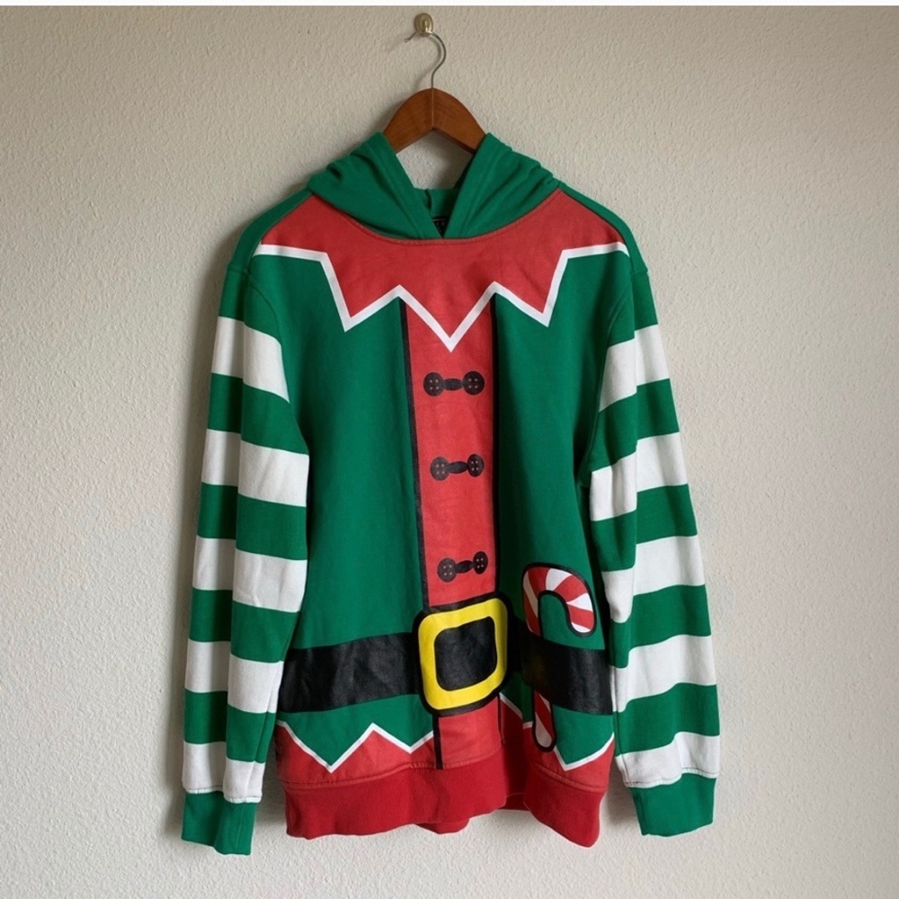 Holiday elf Christmas sweater size large